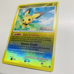 Pokemon 2008 Pichu Stormfront 45/100 Reverse Holo Platinum Stamp Mint - Image 3