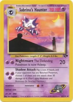 Pokemon - Gym Challange - Sabrina's Haunter 55/132 - Condition (NM) - Image 1