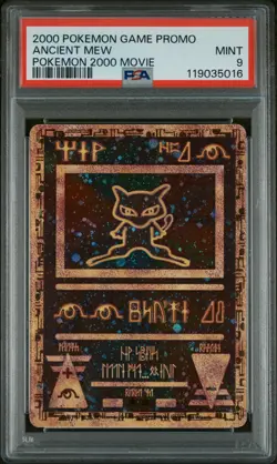 2000 POKEMON GAME PROMO MOVIE ANCIENT MEW PSA 9 - Image 1