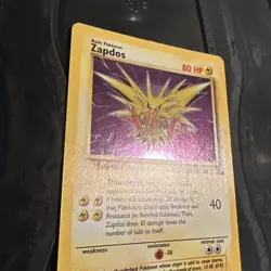 Zapdos 15/62 Fossil Holo pokemon 1999 wizards - Image 1
