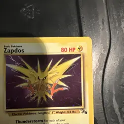 Zapdos 15/62 Fossil Holo pokemon 1999 wizards - Image 4