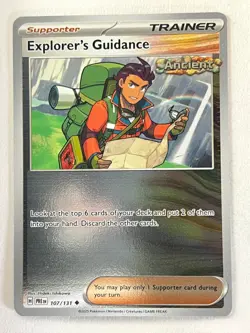 Explorer’s Guidance 107/131 Reverse Holo Prismatic Evolutions - Pokemon TCG - NM - Image 1