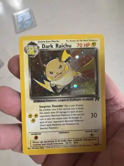Dark Raichu 83/82 Team Rocket Holo Pokemon Rare LP Very Nice - Image 3