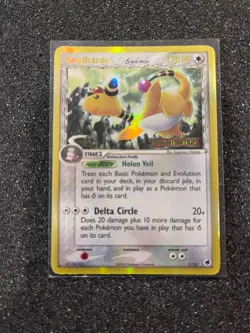 Pokemon, Ampharos, Delta Species EX Dragon Frontiers 1/101, R Holo, STAMPED, MP - Image 2