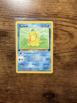 Pokemon TCG Psyduck Team Rocket 1st Edition 65/82 - Image 1