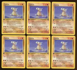 6x Cubone Common Lot 50/64 HP 1st Edition Jungle Pokemon - Image 1