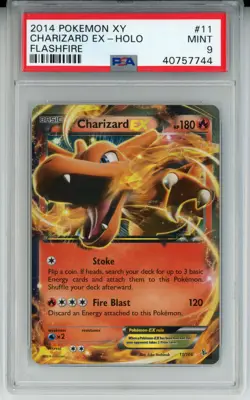2014 POKEMON FLASHFIRE CHARIZARD EX #11 HOLO PSA 9 MINT #40757744 - Image 1