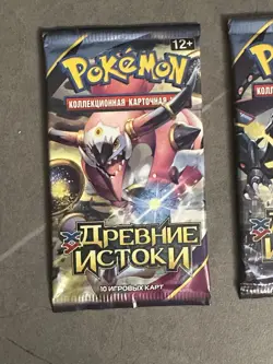 Pokemon 4x XY Ancient Origins Booster Packs (Art Set) Russian, Rare, Light - Image 2