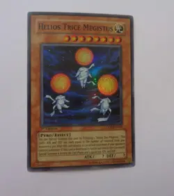 Helios Trice Megistus LODT-EN095 (Super Rare, 1st Edition, Lightly Played / LP) - Image 1