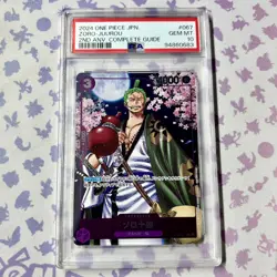 Zoro Juurou OP05-067 PSA 10 2nd Anniversary Complete Guide Promo Card One Piece - Image 1