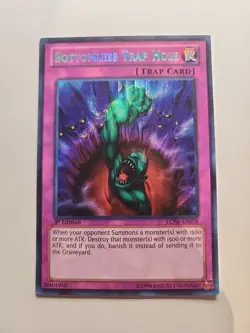 Bottomless Trap Hole LCJW-EN078 Secret Rare 1st Edition Yugioh Card - Image 2
