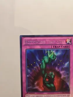 Bottomless Trap Hole LCJW-EN078 Secret Rare 1st Edition Yugioh Card - Image 3