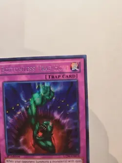 Bottomless Trap Hole LCJW-EN078 Secret Rare 1st Edition Yugioh Card - Image 4