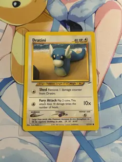 Neo Destiny - Dratini Pokemon Card 63/105 - Common - Normal - English - MP - Image 1