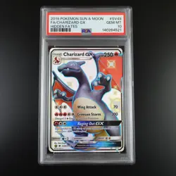 PSA 10 Charizard GX SV49/SV94 Pokemon Hidden Fates Full Art Holo Card - Image 1