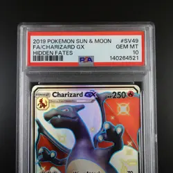 PSA 10 Charizard GX SV49/SV94 Pokemon Hidden Fates Full Art Holo Card - Image 2