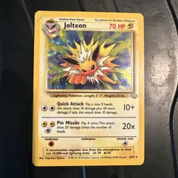 Pokemon Card - Jolteon 4/64 Holo Jungle 1999 - Image 1
