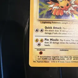 Pokemon Card - Jolteon 4/64 Holo Jungle 1999 - Image 2