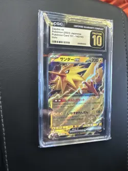 Zapdos ex 145/165 Sv2a: Pokemon Card 151 Holo (Japanese) Pristine 10 CGC - Image 1