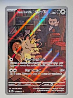 Pokemon TCG Team Rockets Meowth Card 203/182 Destined Rivals - Image 1