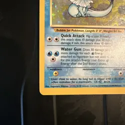 Pokemon TCG Vaporeon Holo Card Jungle 12/64 WOTC 1999 #2 - Image 2