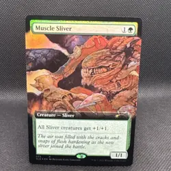 Muscle Sliver (Extended Art) Secret Lair Drop Foil MTG NM - Image 1
