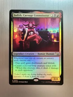 Judith, Carnage Connoisseur - 210 - MTG: Murders at Karlov Manor - Rare - FOIL - Image 1