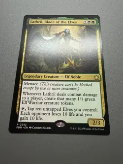 NM Lathril, Blade of the Elves R Foundations 0242 FDN MTG Regular - Image 1