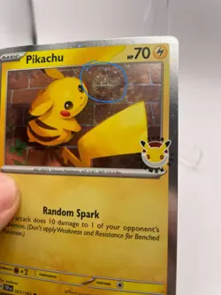 Pikachu 051/162 SWIRL 💫 Cosmos Holo - Pokemon Day 2026 Stamped Promo TCG - Image 1