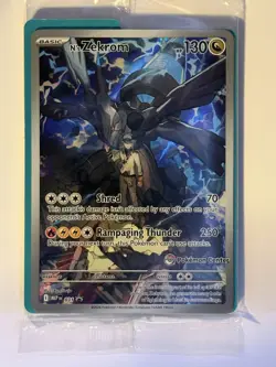 N's Zekrom #31 Black Star Promo Ascended Hero's ETB Pokemon Center Stamped x2 - Image 2