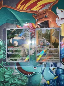 SEALED Pokemon Snorlax SVP 051 Holo Black Star Promo/ Mimikyu 075 Pokemon TCG - Image 1
