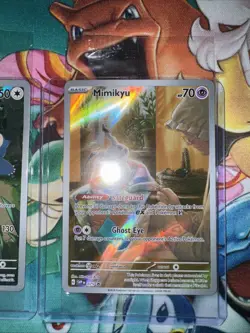 SEALED Pokemon Snorlax SVP 051 Holo Black Star Promo/ Mimikyu 075 Pokemon TCG - Image 3