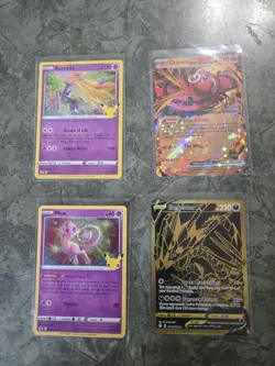 Pokemon TCG Celebrations 4 Cards Xerneas Mew Oricorio EX Eternatus V Holo lot - Image 3