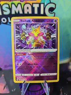 Radiant Alakazam 059/195 - SWSH: Silver Tempest Radiant Rare - Pokemon TCG (NM) - Image 1