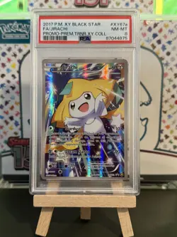 Pokemon TCG: JirachiXY67a: XY - Trainer Full Art Black Star Promo - PSA 8 - Image 1