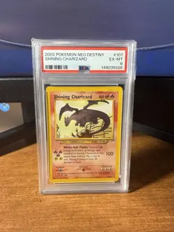 Pokemon Neo Destiny Shining Charizard 107/105 Holo PSA 6/8 Unlimited - Image 1