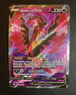 Pokemon Galarian Moltres V Ultra Rare SWSH Chilling Reign 176/198 NM - Image 1
