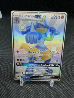 2019 Pokemon Hidden Fates LUCARIO GX Shiny Vault FULL ART SV64/SV94 NM - Image 1