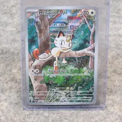 Meowth Pokemon Phantasmal Flames Eng Ilustration Rare Full Art 106/194 - Image 1