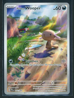 Paldean Wooper 102/094 IR Illustration Rare Pokemon 2025 Phantasmal Flames NM - Image 1