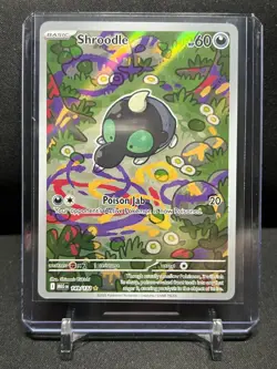 Shroodle 149/132 IR Illustration Rare Holo Pokemon 2025 Mega Evolution NM - Image 1
