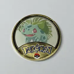 NEW Pokemon Bulbasaur Premium High Quality Rare collectible Metal Gold Coin M/NM - Image 1