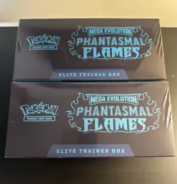 (2) NEW & SEALED Pokemon Mega Evolution Phantasmal Flames Elite Trainer Box ETB - Image 2