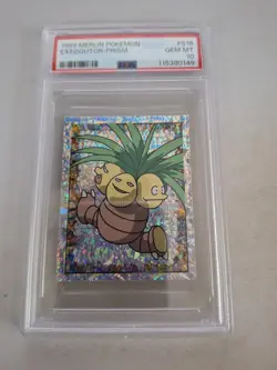 1999 Merlin Pokemon Exeggutor Prism #S16 PSA 10. POP 18 - Image 1