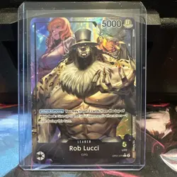 Rob Lucci 2024 ONE PIECE OP07-079 Leader Alt Art 500 YEARS IN THE FUTURE - Image 1