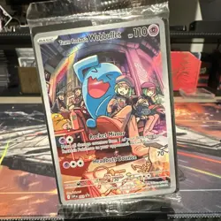 Pokemon Team Rocket's Wobbuffet Promo Psychic 110 HP Card 203 Scarlet & Violet - Image 1
