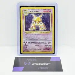CARTA POKEMON CARD ALAKAZAM HOLO 1/102 - ITA - SET BASE - PLAYED / POOR - Image 1