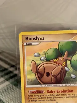 Pokemon TCG Bonsly Card 71/130 Diamond and Pearl Common MP - Image 3