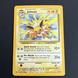 [LP] Jolteon Holo 4/64 1999 Jungle Set Pokemon Card WOTC Vintage - Image 1