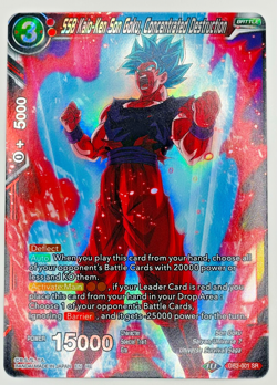 SSB Kaio-Ken Son Goku Concentrated Destruction Foil Dragon Ball Super Card | NM - Image 1